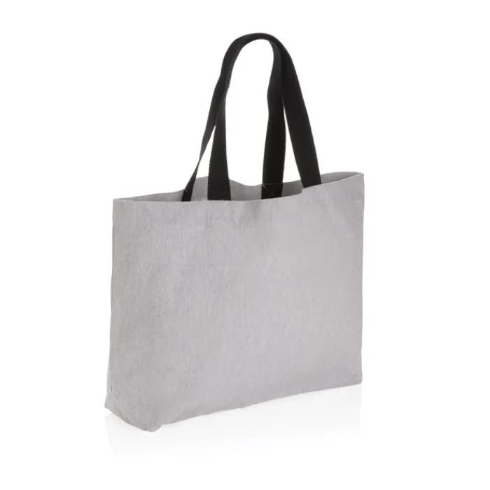 Gift Campaign Shopper con logo in tela riciclata capiente 240 g/m2 EcoTrace Raw> Gadget Ecologici|Borse Per La Spesa