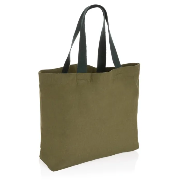 Gift Campaign Shopper con logo in tela riciclata capiente 240 g/m2 EcoTrace Raw> Gadget Ecologici|Borse Per La Spesa
