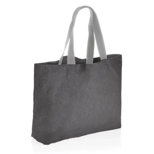 Gift Campaign Shopper con logo in tela riciclata capiente 240 g/m2 EcoTrace Raw> Gadget Ecologici|Borse Per La Spesa