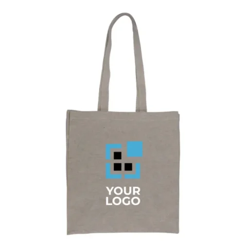 Gift Campaign Shopper con manici lunghi in cotone riciclato e poliestere 140g/m2> Shopper In Cotone Personalizzate