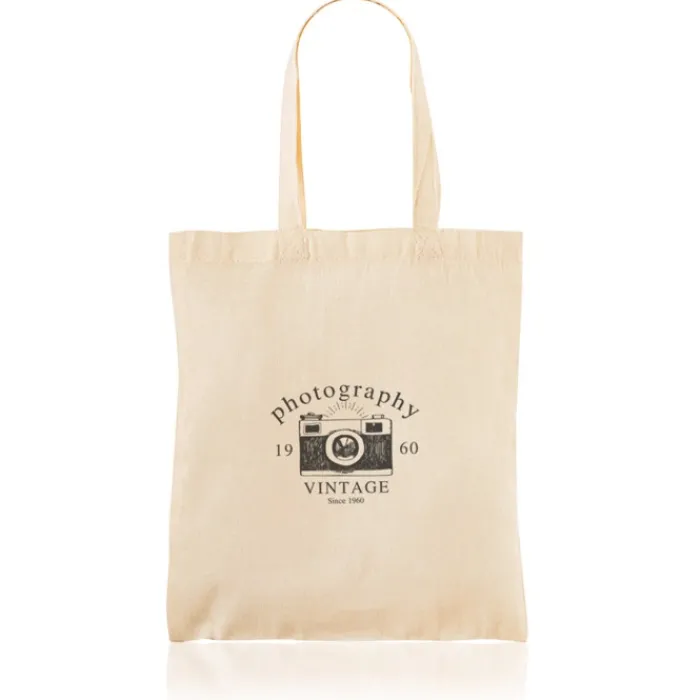 Gift Campaign Shopper dai manici corti realizzata al 100% in cotone da 105 g/m2> Shopper In Cotone Personalizzate