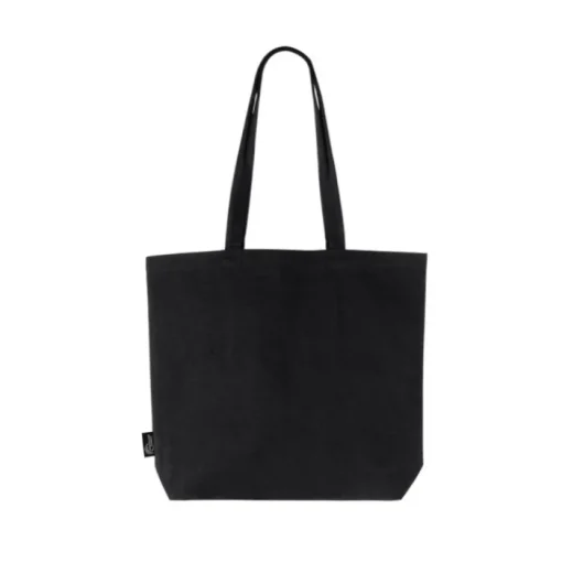 Gift Campaign Shopper dai manici lunghi e soffietto in cotone riciclato GRS 180g/m²> Shopper In Cotone Personalizzate