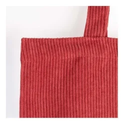 Gift Campaign Shopper dai manici lunghi in velluto a coste di poliestere 240 gr/m²> Borse Di Tela Personalizzate