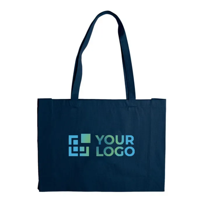 Gift Campaign Shopper di cotone colorato con soffietto OEKO-TEX da 280 g/m2> Shopper In Cotone Personalizzate