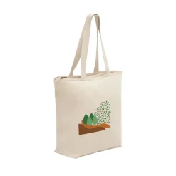 Gift Campaign Shopper di cotone con logo con cerniera e tasca interna 280 g/m2 Zipper></noscript> Shopper In Cotone Personalizzate