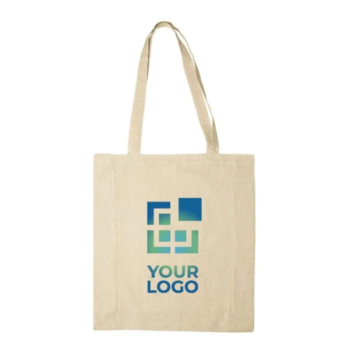 Gift Campaign Shopper di cotone con soffietto e certificazione OEKO-TEX da 140 g/m2> Shopper In Cotone Personalizzate