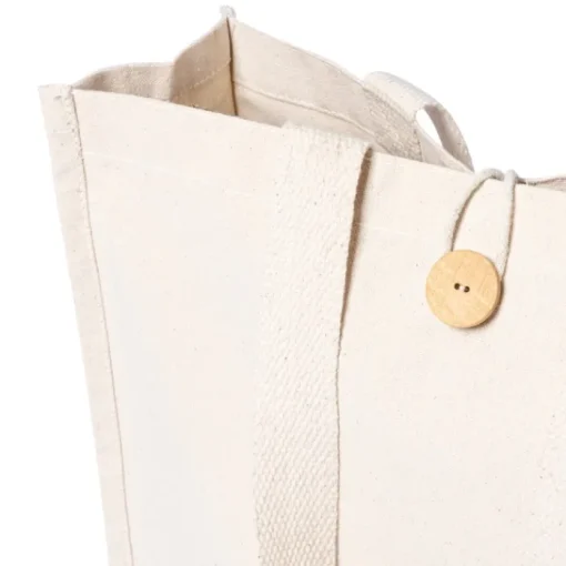 Gift Campaign Shopper di cotone personalizzate con chiusura a bottone 310 g/m2 Button> Shopper In Cotone Personalizzate