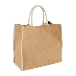 Gift Campaign Shopper di juta personalizzate per la spesa chiusura in velcro Jute Edge> Borse In Juta|Borse Di Tela Personalizzate