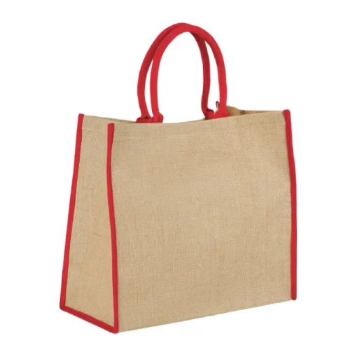 Gift Campaign Shopper di juta personalizzate per la spesa chiusura in velcro Jute Edge> Borse In Juta|Borse Di Tela Personalizzate