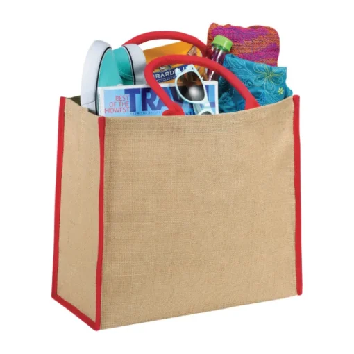 Gift Campaign Shopper di juta personalizzate per la spesa chiusura in velcro Jute Edge> Borse In Juta|Borse Di Tela Personalizzate