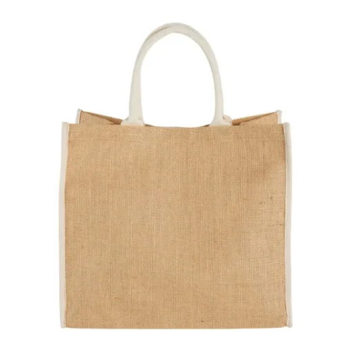Gift Campaign Shopper di juta personalizzate per la spesa chiusura in velcro Jute Edge> Borse In Juta|Borse Di Tela Personalizzate