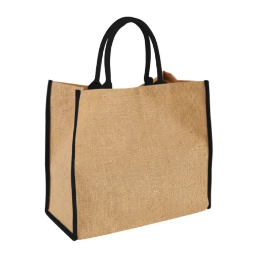 Gift Campaign Shopper di juta personalizzate per la spesa chiusura in velcro Jute Edge> Borse In Juta|Borse Di Tela Personalizzate