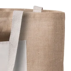 Gift Campaign Shopper di juta personalizzabili con tasca frontale Jute Trendy> Borse In Juta