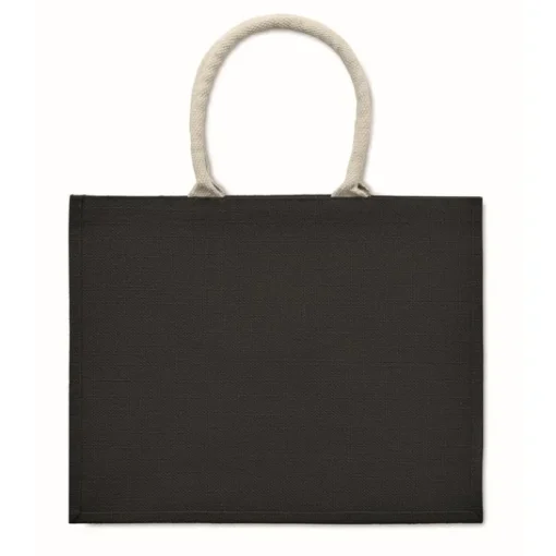 Gift Campaign Shopper di juta personalizzabili con manici corti di cotone Jute Ibiza> Borse In Juta