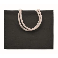 Gift Campaign Shopper di juta personalizzabili con manici corti di cotone Jute Ibiza> Borse In Juta