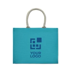 Gift Campaign Shopper di juta personalizzabili con manici corti di cotone Jute Ibiza></noscript> Borse In Juta