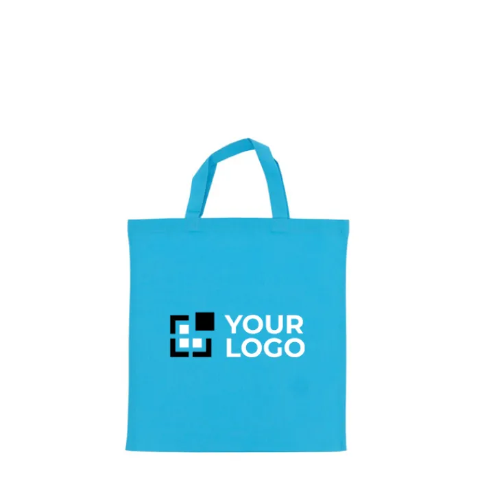 Gift Campaign Shopper di vari colori con manici corti in cotone OEKO-TEX140 g/m2> Shopper In Cotone Personalizzate