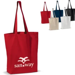 Gift Campaign Shopper di vari colori con manici lunghi in cotone canvas 250 g/m²></noscript> Shopper In Cotone Personalizzate