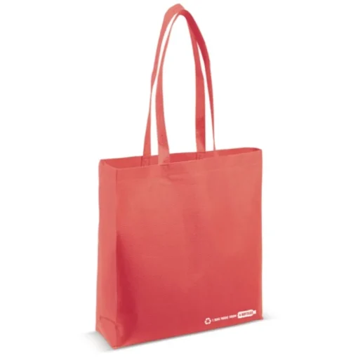 Gift Campaign Shopper ecologica in rPET 100 g/m2 con manici lunghi e soffietto> Borse Per La Spesa|Borse Di Tela Personalizzate