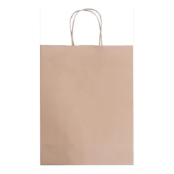 Gift Campaign Shopper in carta kraft da 120 g/m2 con manici corti arricciati> Buste Di Carta