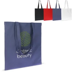 Gift Campaign Shopper in cotone biologico con manici lunghi 140 g/m2></noscript> Shopper In Cotone Personalizzate