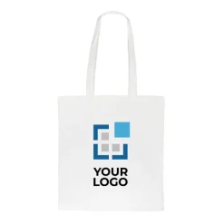 Gift Campaign Shopper in cotone biologico con manici lunghi 140 g/m2></noscript> Shopper In Cotone Personalizzate