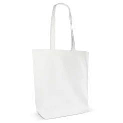 Gift Campaign Shopper in cotone biologico con manici lunghi a soffietto 270 g/m2> Shopper In Cotone Personalizzate