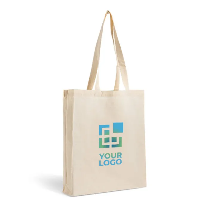 Gift Campaign Shopper in cotone con soffietto completo per maggiore capienza 140 g/m2> Shopper In Cotone Personalizzate