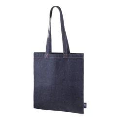Gift Campaign Shopper in cotone e denim riciclati da 250 g/m2 con manici lunghi> Borse Di Tela Personalizzate