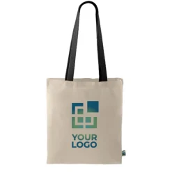 Gift Campaign Shopper in cotone Fairtrade da 140 g/m2 con manici lunghi neri></noscript> Borse Per La Spesa|Shopper In Cotone Personalizzate