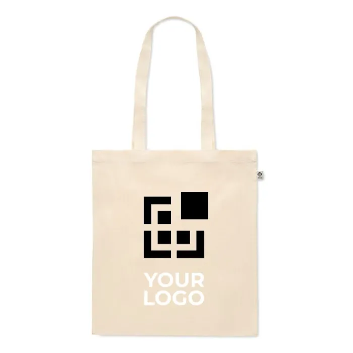 Gift Campaign Shopper in cotone organico da personalizzare 140 g/m2 Eco Support> Tote Bag Personalizzate|Shopper In Cotone Personalizzate