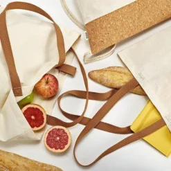 Gift Campaign Shopper in cotone riciclato da 180 g/m2 ed rPET con fondo in iuta> Shopper In Cotone Personalizzate
