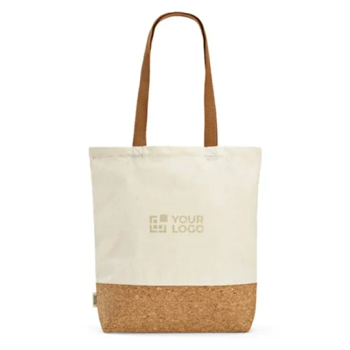 Gift Campaign Shopper in cotone riciclato da 180 g/m2 ed rPET con fondo in iuta> Shopper In Cotone Personalizzate