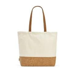 Gift Campaign Shopper in cotone riciclato da 220 g/m2 ed rPET con base in sughero> Borse Per La Spesa|Shopper In Cotone Personalizzate