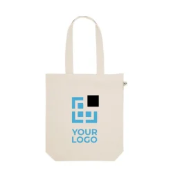 Gift Campaign Shopper in cotone riciclato e poliestere con manici lunghi 280 g/m2></noscript> Shopper In Cotone Personalizzate