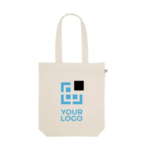 Gift Campaign Shopper in cotone riciclato e poliestere con manici lunghi 280 g/m2> Shopper In Cotone Personalizzate