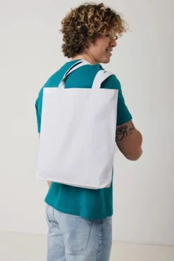 Gift Campaign Shopper in cotone riciclato aziendali 330 g/m2 Waterless Strong><noscript><img width=