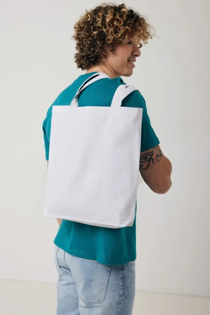 Gift Campaign Shopper in cotone riciclato aziendali 330 g/m2 Waterless Strong> Tote Bag Personalizzate|Shopper In Cotone Personalizzate