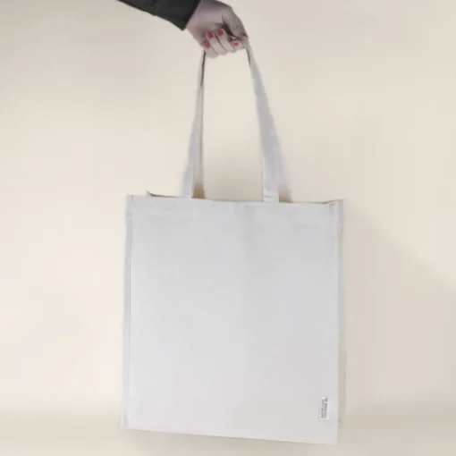 Gift Campaign Shopper in cotton canvas riciclato con manici lunghi 240 g/m2> Shopper In Cotone Personalizzate
