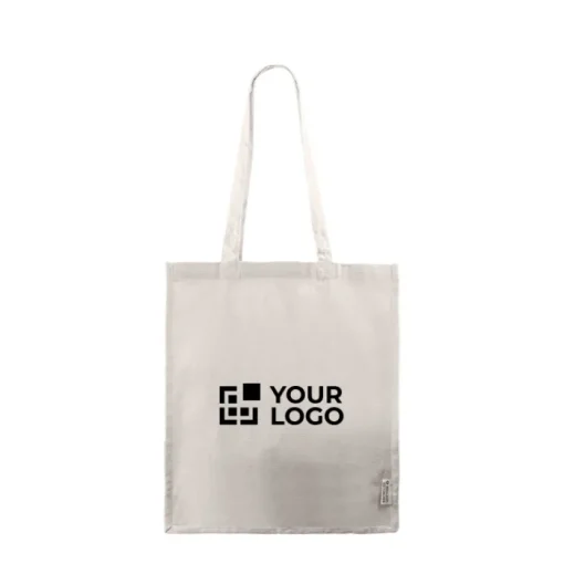 Gift Campaign Shopper in cotton canvas riciclato con manici lunghi 240 g/m2> Shopper In Cotone Personalizzate