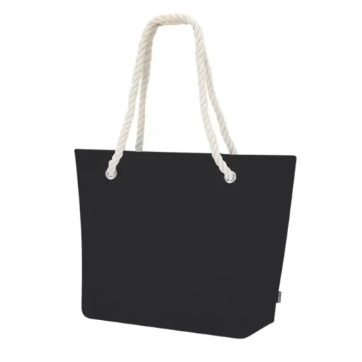 Gift Campaign Shopper in feltro riciclato con manici in corda di cotone e soffietto> Borse Di Tela Personalizzate