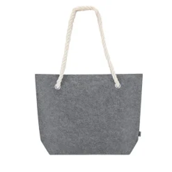 Gift Campaign Shopper in feltro riciclato con manici in corda di cotone e soffietto></noscript> Borse Di Tela Personalizzate