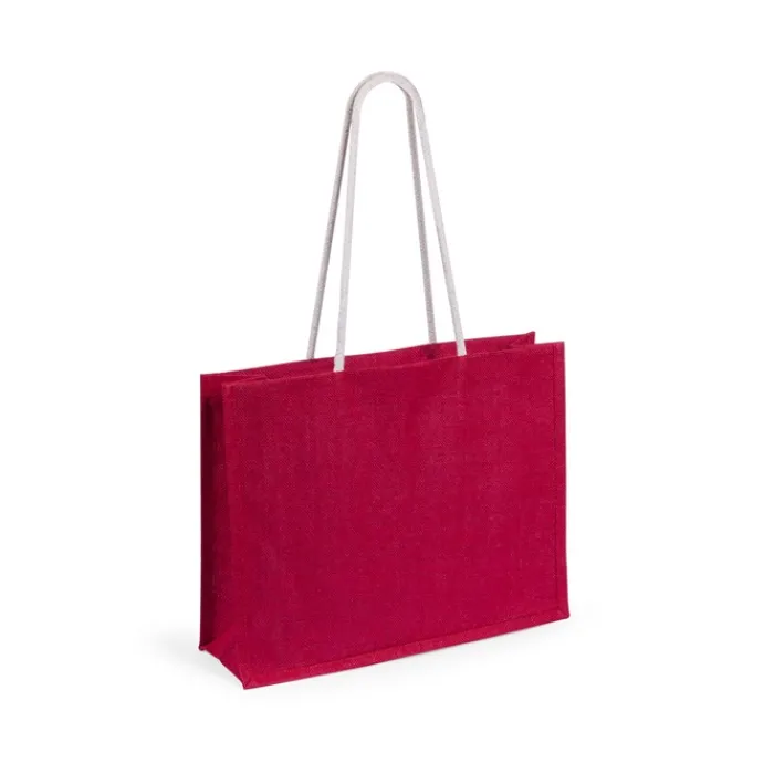 Gift Campaign Shopper in juta con soffietto che sostengono fino 10 kg Jute Colors> Borse In Juta