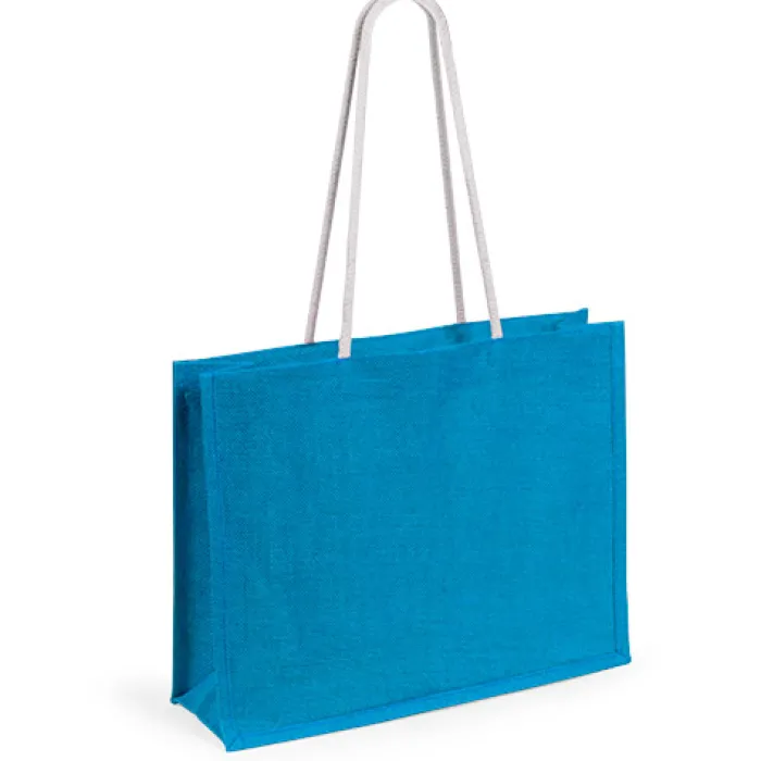 Gift Campaign Shopper in juta con soffietto che sostengono fino 10 kg Jute Colors> Borse In Juta