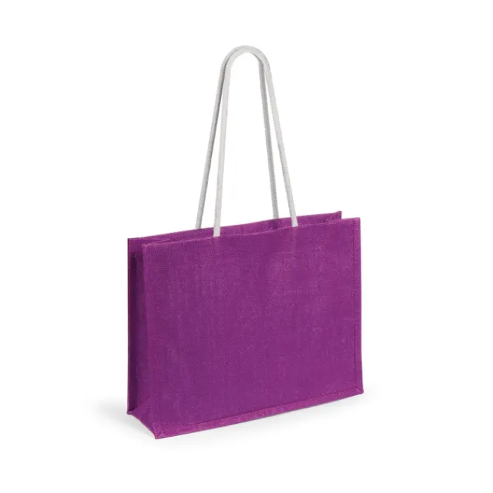 Gift Campaign Shopper in juta con soffietto che sostengono fino 10 kg Jute Colors> Borse In Juta