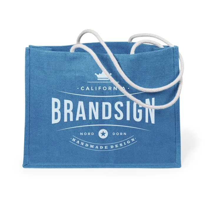 Gift Campaign Shopper in juta con soffietto che sostengono fino 10 kg Jute Colors> Borse In Juta