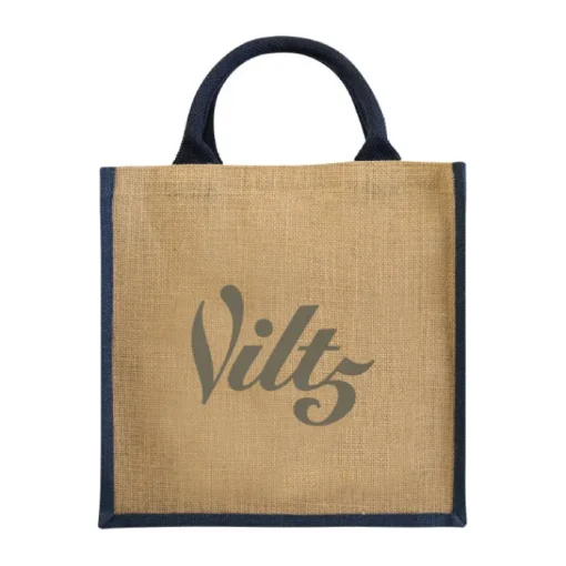 Gift Campaign Shopper in juta personalizzate con scritta manici colorati Jute Side> Borse In Juta|Borse Di Tela Personalizzate