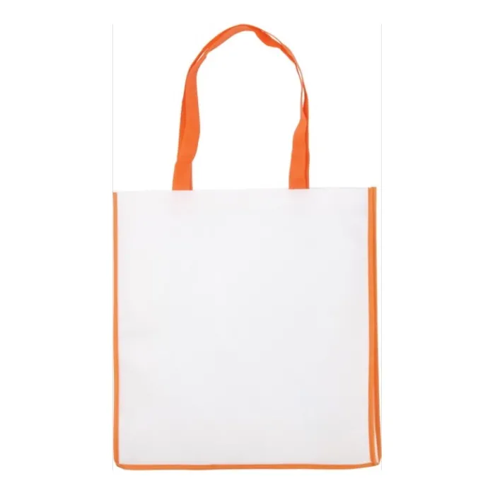 Gift Campaign Shopper in tessuto non tessuto 80g/m2 con manici e bordatura colorata> Shopper Tnt