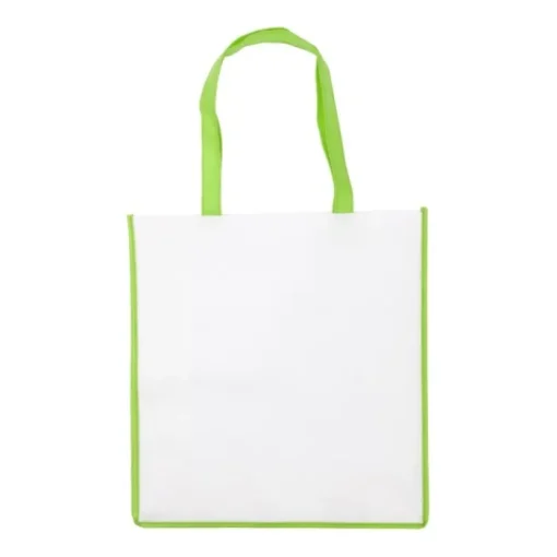 Gift Campaign Shopper in tessuto non tessuto 80g/m2 con manici e bordatura colorata> Shopper Tnt