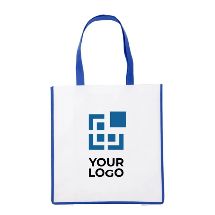 Gift Campaign Shopper in tessuto non tessuto 80g/m2 con manici e bordatura colorata> Shopper Tnt